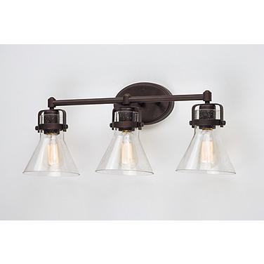 Maxim Seafarer 24 1/4" Wide Oil-Rubbed Bronze 3-Light Bath Light