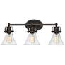 Maxim Seafarer 24" Wide Oil Rubbed Bronze 3-Light Bath Vanity with Bul
