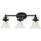 Maxim Seafarer 24" Wide Oil Rubbed Bronze 3-Light Bath Vanity with Bul