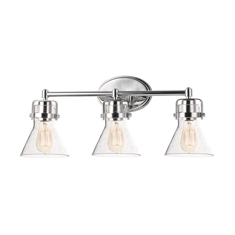 Image 1 Maxim Seafarer 24" Wide Polished Chrome 3-Light Bath Vanity with Bulbs