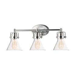 Maxim Seafarer 24" Wide Polished Chrome 3-Light Bath Vanity with Bulbs
