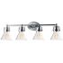 Maxim Seafarer 33 1/4"W Polished Chrome 4-Light Bath Light