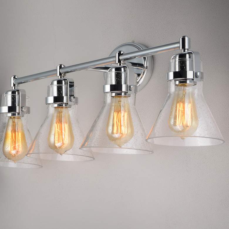 Image 4 Maxim Seafarer 33 1/4"W Polished Chrome 4-Light Bath Light more views