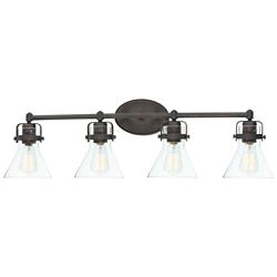 Maxim Seafarer 33" Wide Oil-Rubbed Bronze 4-Light Bath Light