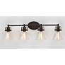 2_Maxim Seafarer 33" Wide Oil-Rubbed Bronze 4-Light Bath Light more views