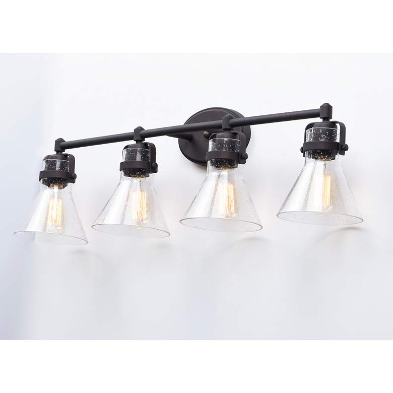 Image 3 Maxim Seafarer 33" Wide Oil-Rubbed Bronze 4-Light Bath Light more views
