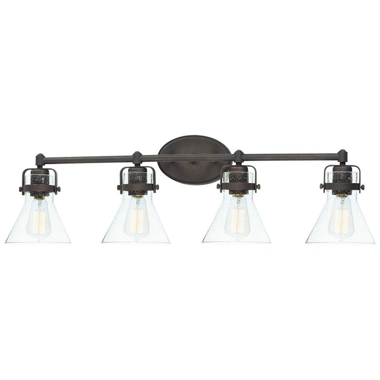 Image 1 Maxim Seafarer 33" Wide Oil Rubbed Bronze 4-Light Bath Vanity With Bul
