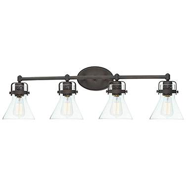 Maxim Seafarer 33" Wide Oil-Rubbed Bronze 4-Light Bath Light