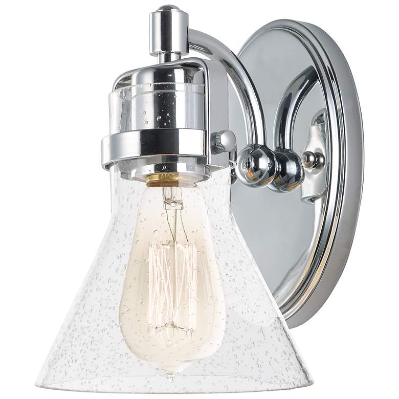 Image 2 Maxim Seafarer 8 1/4" High Polished Chrome Wall Sconce