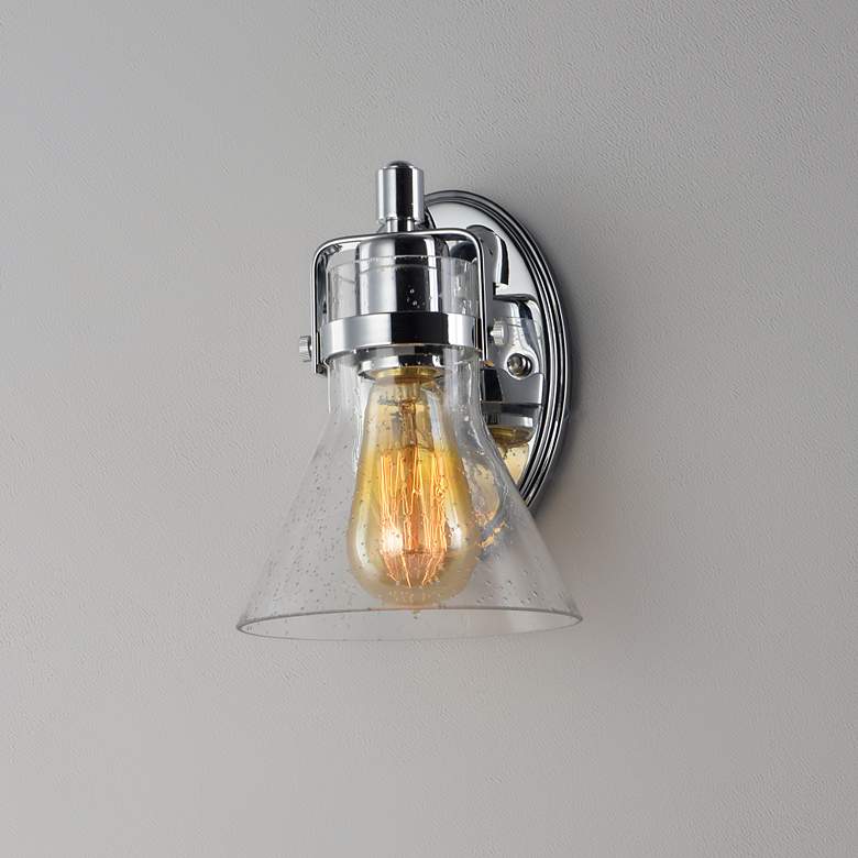 Image 3 Maxim Seafarer 8 1/4" High Polished Chrome Wall Sconce more views