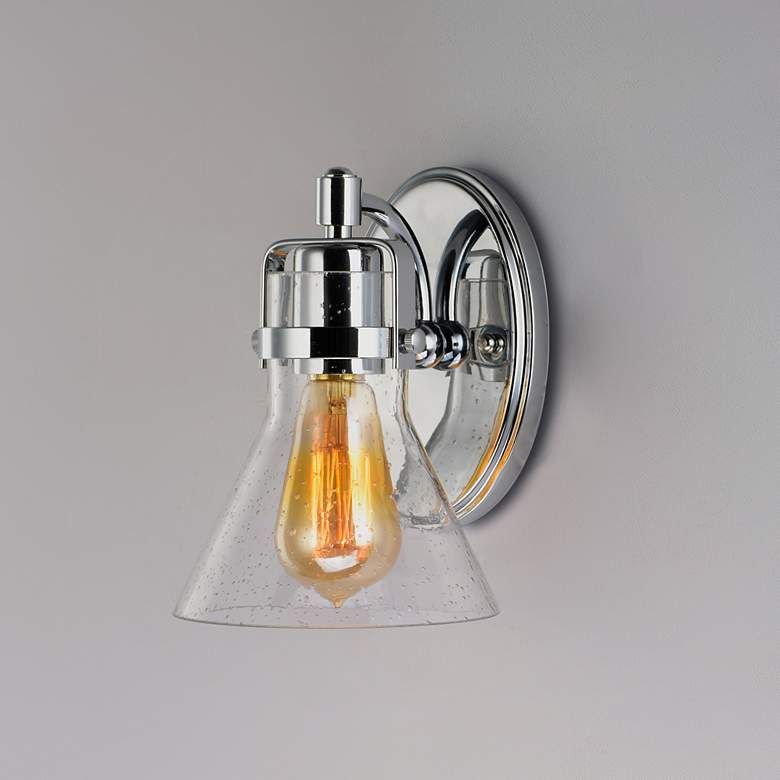 Image 4 Maxim Seafarer 8 1/4" High Polished Chrome Wall Sconce more views