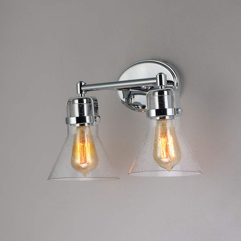 Image 3 Maxim Seafarer 9 3/4 inchH Polished Chrome 2-Light Wall Sconce more views