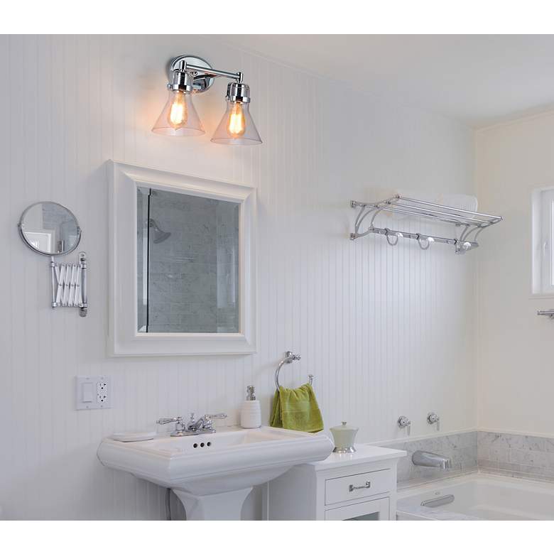 Image 4 Maxim Seafarer 9 3/4"H Polished Chrome 2-Light Wall Sconce more views