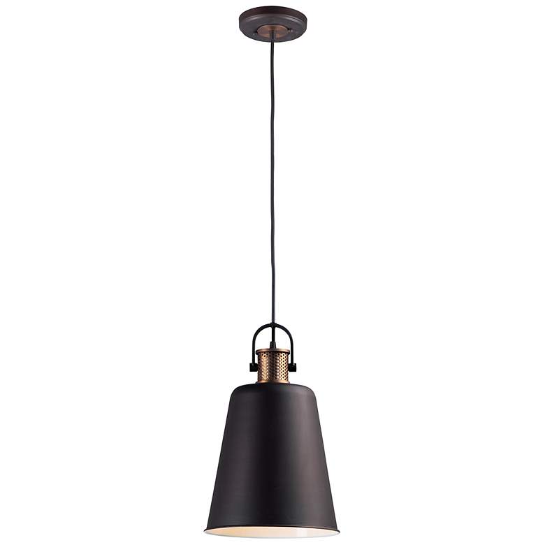 Image 2 Maxim Sedona 9 3/4"W Bronze and Antique Brass Mini Pendant