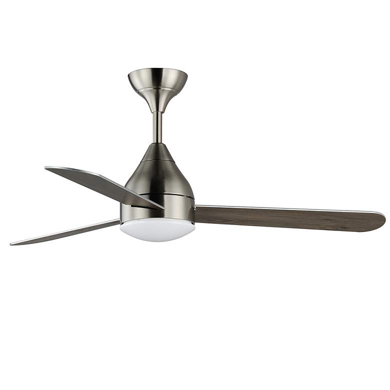Image 2 Maxim Selene 52" Satin Nickel 3-Blade Fan With LED Light Kit more views
