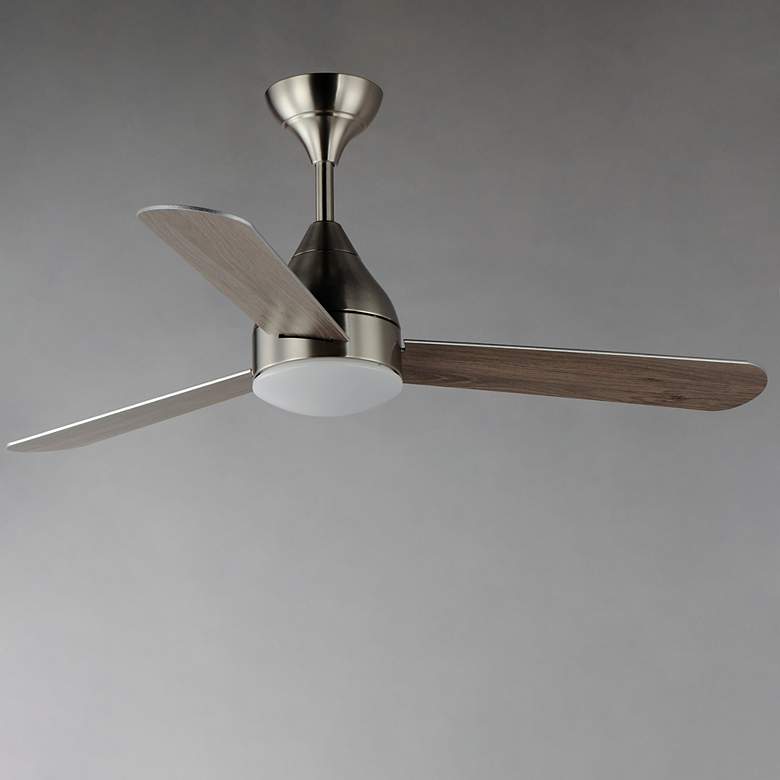 Image 3 Maxim Selene 52" Satin Nickel 3-Blade Fan With LED Light Kit more views