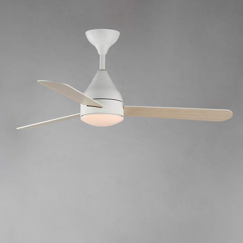 Image 3 Maxim Selene 52" White 3-Blade Fan With LED Light Kit more views