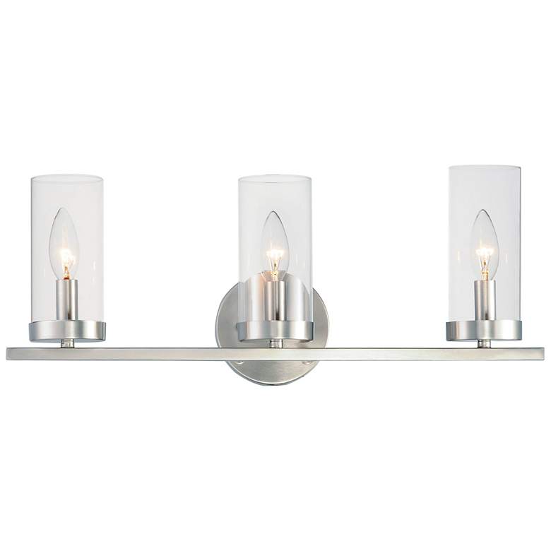 Image 2 Maxim Sentinel 21 1/4" Wide Satin Nickel 3-Light Bath Light