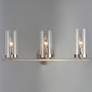 1_Maxim Sentinel 21 1/4" Wide Satin Nickel 3-Light Bath Light