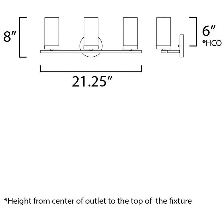 Image 5 Maxim Sentinel 21 1/4" Wide Satin Nickel 3-Light Bath Light more views
