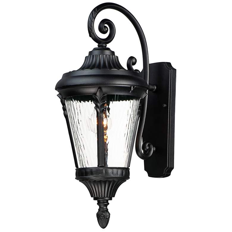 Image 1 Maxim Sentry 22" High Black Outdoor Wall Light