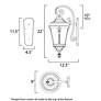 6_Maxim Sentry 22" High Black Outdoor Wall Light more views