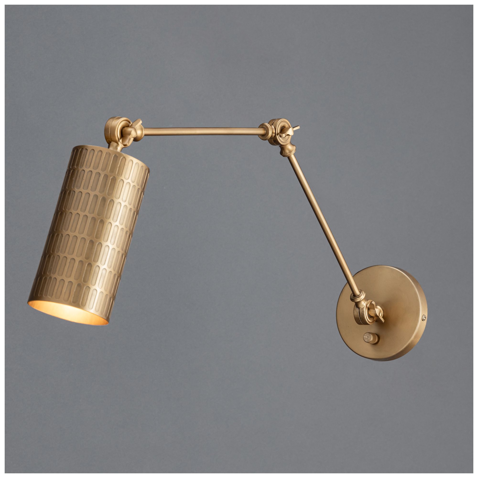 Image 3 Maxim  Shaka 13" High Weathered Brass 1-Light Swing Arm Wall Sconce more views