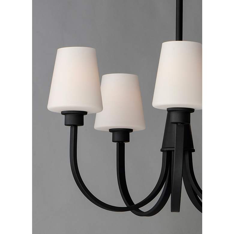 Image 4 Maxim Shelter 27" Wide Black 5-Light Chandelier more views