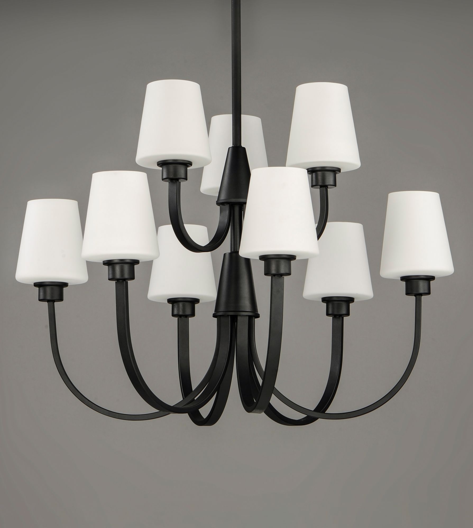 Image 3 Maxim Shelter 30" Wide Black 9-Light Chandelier more views