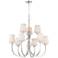 Maxim Shelter 30" Wide Satin Nickel 9-Light Chandelier