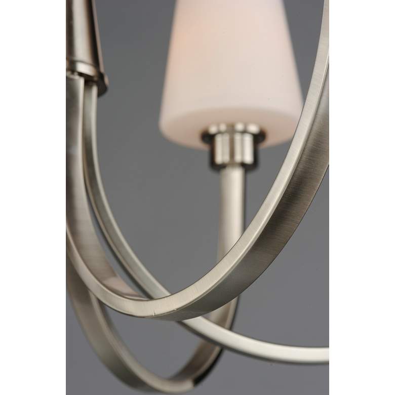 Image 4 Maxim Shelter 30" Wide Satin Nickel 9-Light Chandelier more views