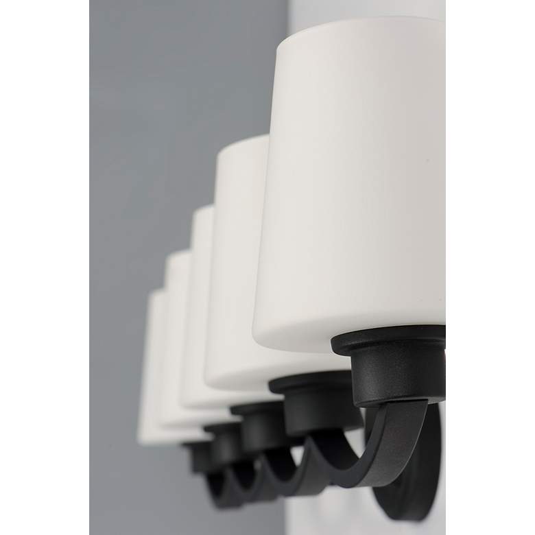 Image 2 Maxim Shelter 37 1/2" Wide Black 5-Light Bath Light more views