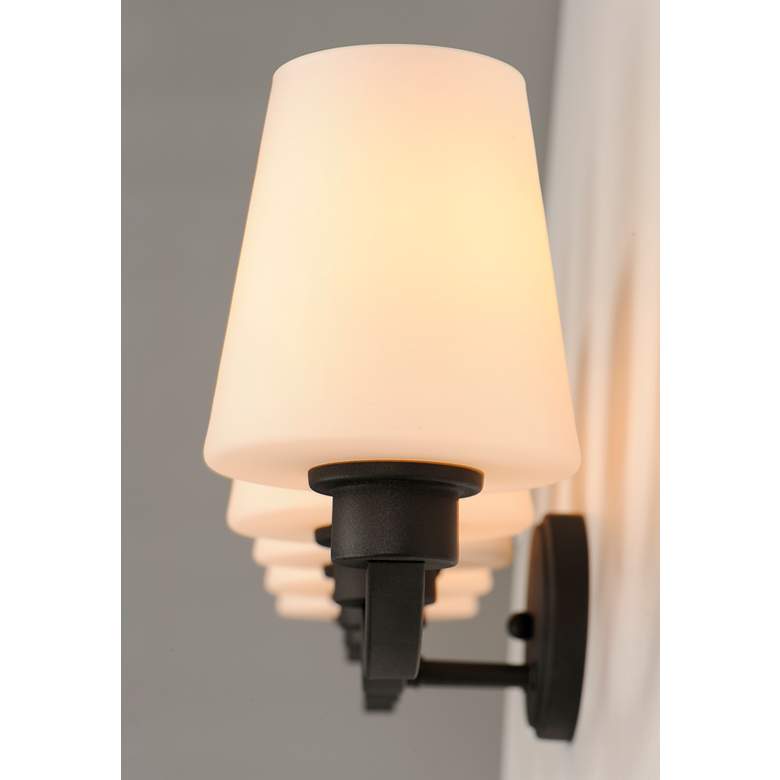 Image 3 Maxim Shelter 37 1/2" Wide Black 5-Light Bath Light more views