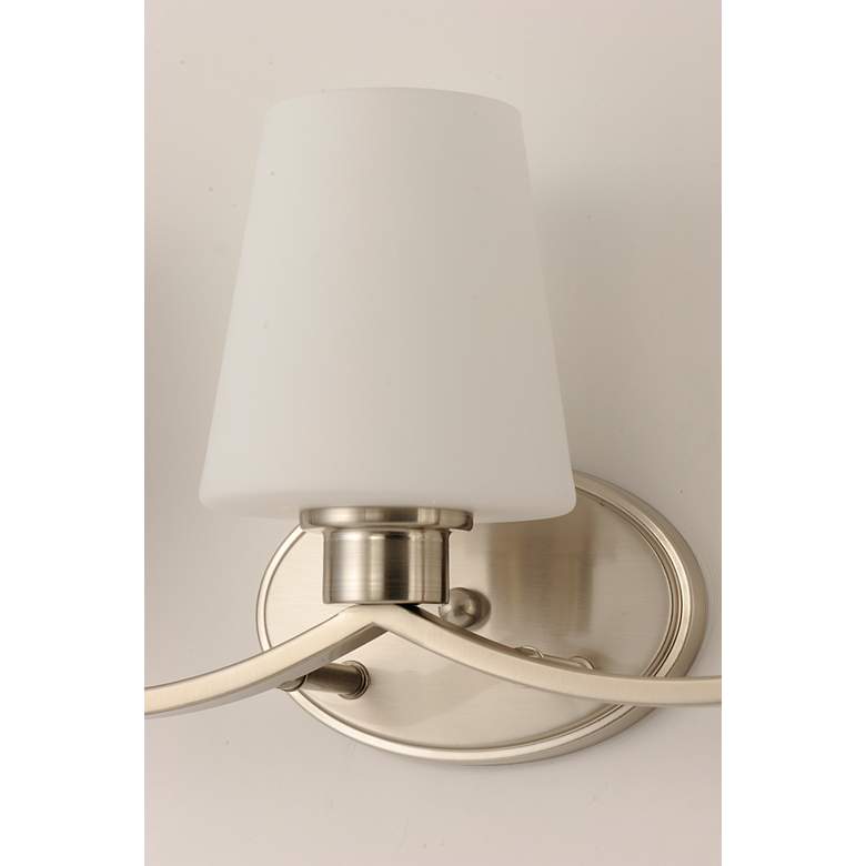 Image 2 Maxim Shelter 37 1/2 inch Wide Satin Nickel 5-Light Bath Light more views