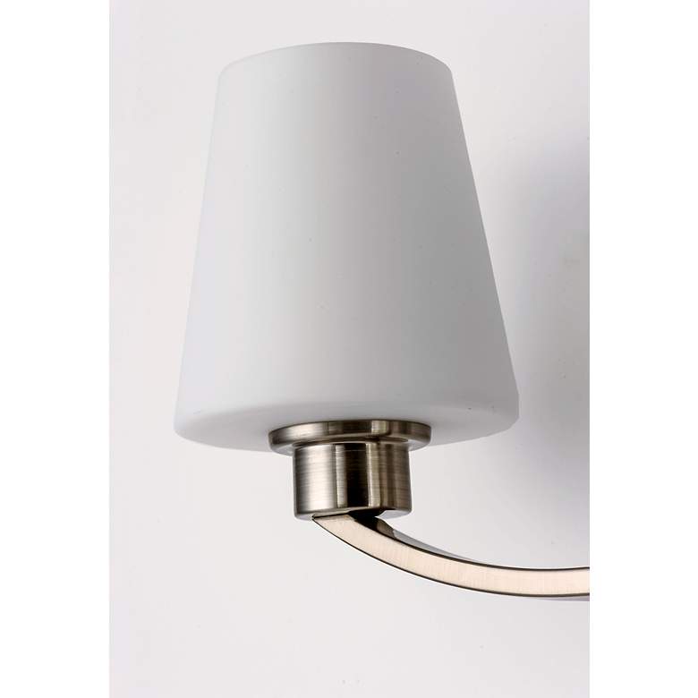 Image 4 Maxim Shelter 9 1/2" High Satin Nickel 2-Light Wall Sconce more views