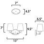 5_Maxim Shelter 9 1/2" High Satin Nickel 2-Light Wall Sconce more views