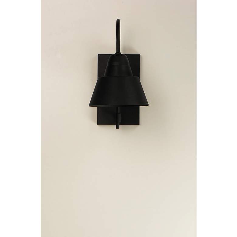 Image 3 Maxim Shoreline 14 1/2" High Black Outdoor Wall Light more views