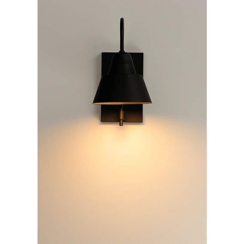 Image 4 Maxim Shoreline 14 1/2" High Black Outdoor Wall Light more views