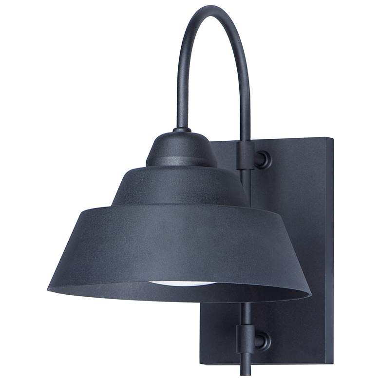 Image 1 Maxim Shoreline 15" High Black Finish Outdoor Wall Light