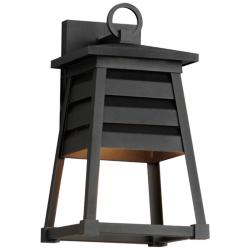 Maxim Shutters 14" High Black Outdoor Wall Light