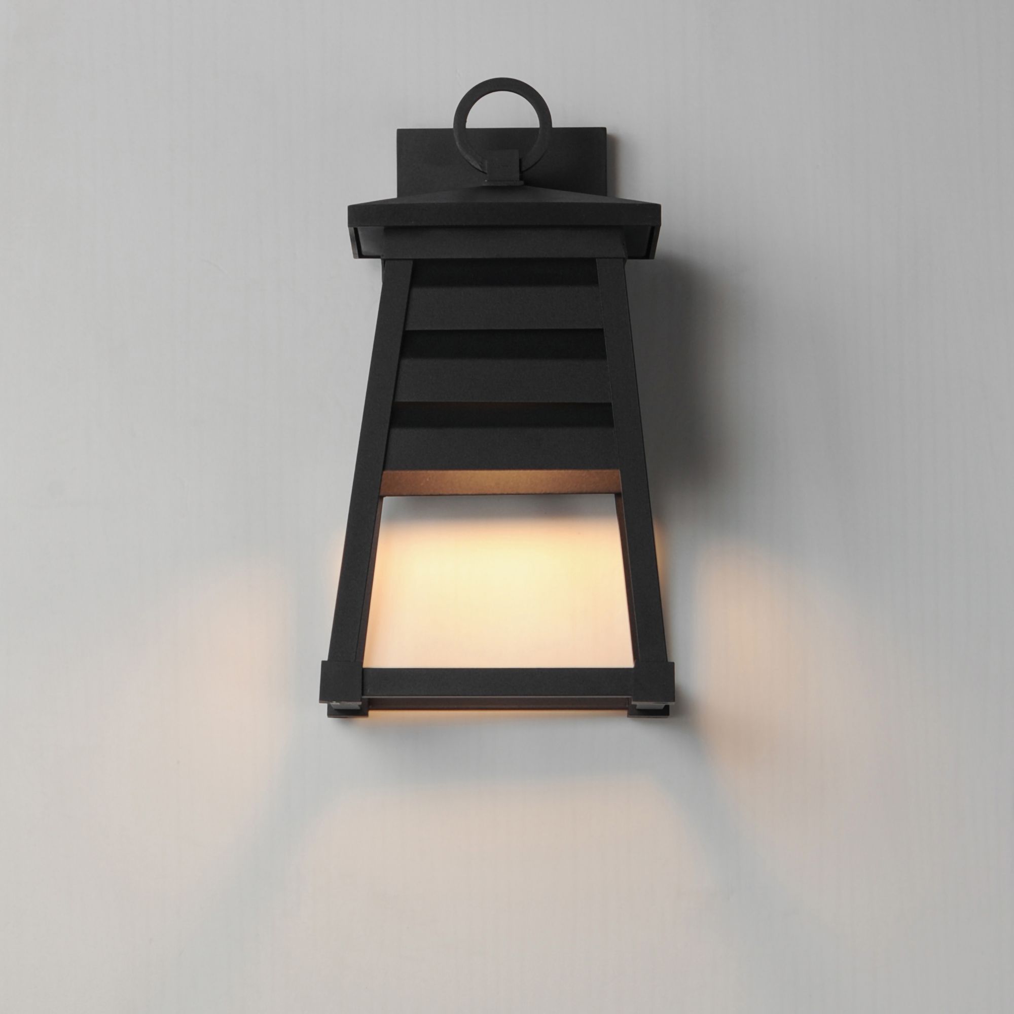 Image 4 Maxim Shutters 14" High Black Outdoor Wall Light more views