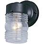 1_Maxim Side Door 8" High Black Outdoor Wall Light