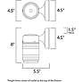 2_Maxim Side Door 8" High Black Outdoor Wall Light more views