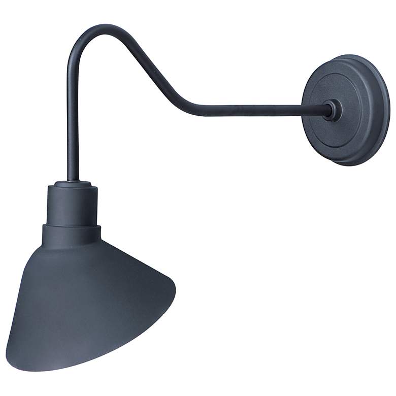 Image 2 Maxim Signlite 13 3/4" High Black Outdoor Wall Light