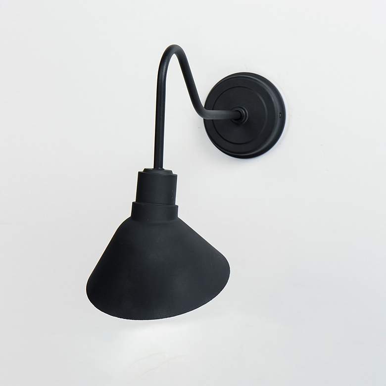Image 1 Maxim Signlite 13 3/4" High Black Outdoor Wall Light