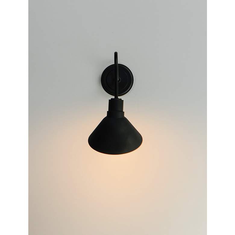 Image 4 Maxim Signlite 13 3/4" High Black Outdoor Wall Light more views