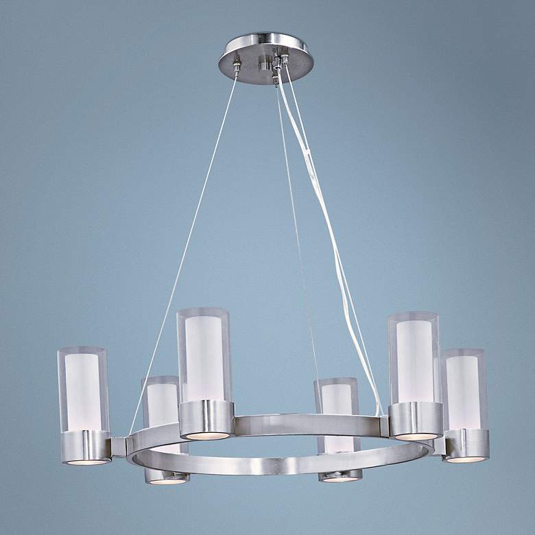 Image 1 Maxim Silo 27" Wide Polished Chrome Chandelier