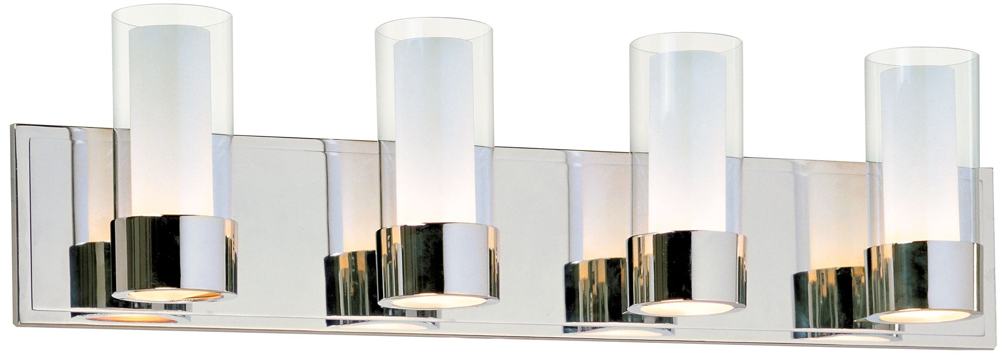 Maxim Silo Polished Chrome 4 Light Bathroom Light Fixture R6234   Maxim Silo Polished Chrome 4 Light Bathroom Light Fixture  R6234 