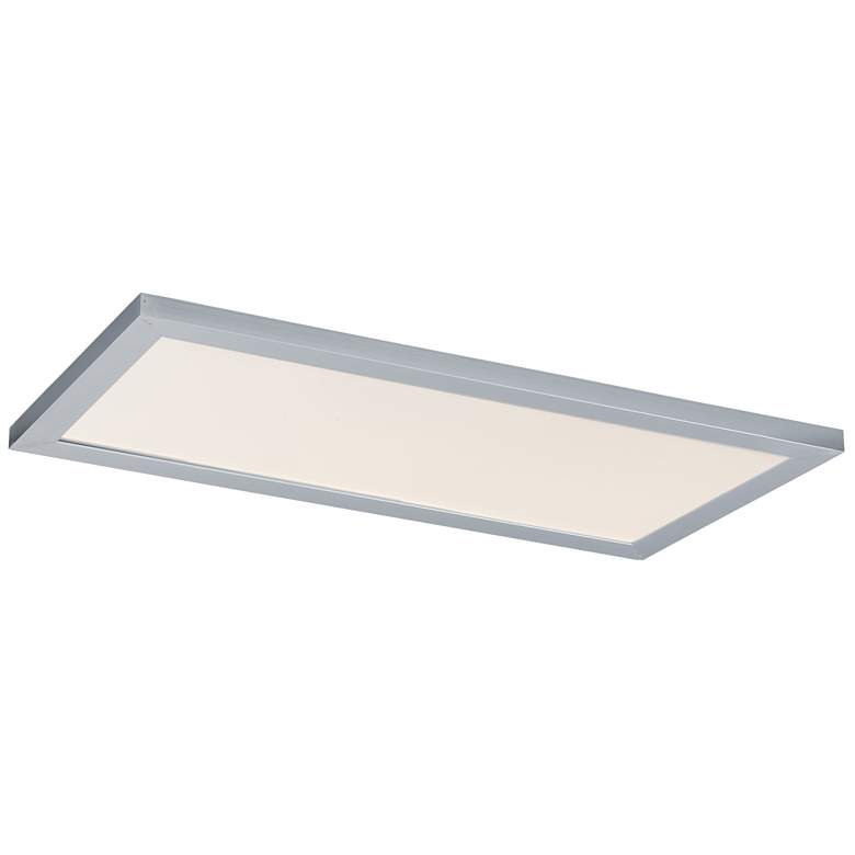 Image 1 Maxim Sky 24" Wide Brushed Aluminum LED Ceiling Light - 5CCT
