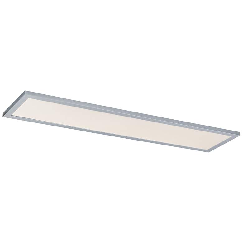 Image 1 Maxim Sky 48" Wide Brushed Aluminum LED Ceiling Light - 5CCT